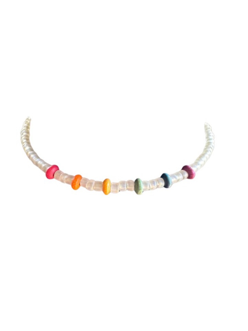 Vintage Rainbow No Clasp Choker